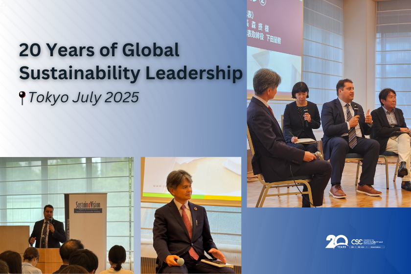 CSE Celebrates 20 Years of Global Sustainability Impact in Tokyo